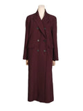 Temperament Windbreaker Coat Female 2025 Autumn New Casual Wind Pure Color Versatile Senior Sense Long Coat