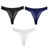 Sexy Lace G String Women's Thong Low-Waist Female Underpant Hollow Out Breathable Cotton Seamless G-String Underwear