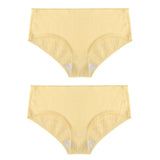 2PCS/Set Women's Panties Cotton Underwear Seamless Plus Size Briefs Low-Rise Soft Panty Women Underpants Female