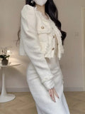 Socialite Long-sleeved Women's Coat Dress Set Early Spring New Niche High-end Western-style All-match Trendy Suit