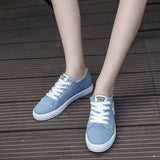 Zingj Canvas Shoes Women's Shoes Autumn 2023 New Round Head Shallow Mouth Student Single Shoes Korean Version Of Small White