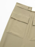 2023 Cargo Skirt Woman Pockets Long Skirts For Women Fashion 2023 High Waist Slit Midi Skirt Y2k Streetwear Women's