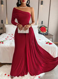 Style Women's Wear Temuebay2025 Diagonal Shoulder Dress Evening