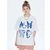 Cartoon Dog Graphic Top-Outfit