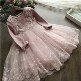 Girls Winter Dress 2021 Brand Backless Teenage Party Unicorn Princess Dress Children Costume for Kids Clothes Pink
