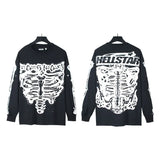 Star Long-Sleeved T-Shirt Men's Ins Street Fashion T-Shirt Autumn And Winter Loose Casual Pure Cotton Bottom