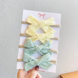 Soft Nylon Baby Girl Headband Bowknot Newborn Headbands Elastic Hair Bands Infant Turban Headwear Kids Hair