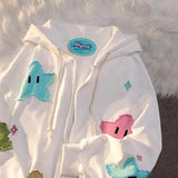 Zingj Up Hoodie Kawaii Kpop Clothes for Girls 2023 Print Women's Sweatshirt Y2K Oversized Punk Coat Fashion Harajuku Couple Tops 211-0-Outfit
