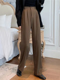 Long Pants For Women High Waist Capris Summer Fashion Elegant Casual Office Lady Straight