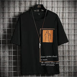 T-Shirt Men's Spring and Summer 2022 New Casual Trend Pure Cotton Tide Brand Ice Silk Men's Bottoming