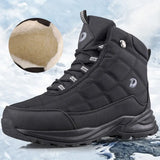 Casual Shoes Winter Boots Plush Velvet Non-slip Warm Snow Boots With fur Wear-resistant High-top Working Cotton Shoes