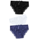 Exotic Apparel Sexy Panties Lace Briefs Women Low-Rise Solid Panty Underwear Sexy Women Lace Breathable Hip-lift