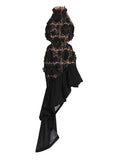 Yujie Style Dress Women Summer 2025 New Temperament Elegant Lotus Leaf Side Embroidered With Ass Long Dress