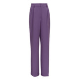 Zingj Spring 2023 New Commuter High Waist Loose Klein Blue Casual Pants And Women's Trousers-Outfit