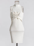 Sexy Hollow Kinesi Dress 2025 New Sleeveless Temperament Design Slimming