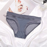 Black Women's Panties Low Waist Transparent Mesh Underpants Ladies Briefs Female Underwear Girl Panty Lingerie