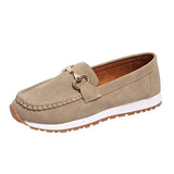 Bean Single Shoes Women's 2025 Autumn New Retro Large-Size Casual Shoes Retro Buffal