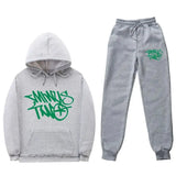 Popular Letter Gothic Print Hoodies Sweatpants Men Y2K New Street Hip Hop Fashion Sports Suit Unisex Casual Loose