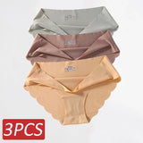 Seamless Silk Panties Women Underwear Sexy Female Underpants Briefs Woman Lingerie Underwear Ice Silk
