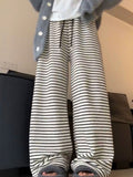 Japanese Striped Women Casual Pants Grunge Streetwear Loose Mujer Pantalones Sweet Y2k Aesthetic Fashion Wide Leg