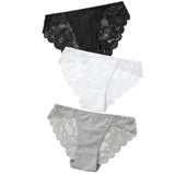 Exotic Apparel Sexy Panties Lace Briefs Women Low-Rise Solid Panty Underwear Sexy Women Lace Breathable Hip-lift