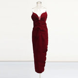 French Elegant Style Slimming Bra Dress 2025 New Splicing Three-Dimensional Flowers Long Dress Women