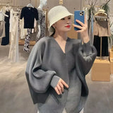 Women's Short Coat Loose Large Size Women's Spring And Autumn New Bat Shirt Casual Wrinkles Outside The Open