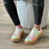 Zingj New Wish Independent Station Large Size Leisure Sports Flat Shoes Tie Canvas Shoes Women's