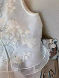 High-End Women's Wear New Chinese Embroidery Eugen Gauze Collar Buckle Vest 2024 Women's Spring And Summer Style