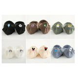 6 pairs of cute trendy socks female cartoon heel embroidery pure cotton women's socks casual sports funny ankle socks