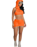 Zingj New Women's Wear Casual Sleeveless Hooded Beach Short Dress