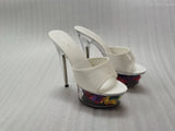 Zingj Patent Leather 15Cm Special High Heels With Sexy Waterproof Platform Hate Day Superb High Slippers Female