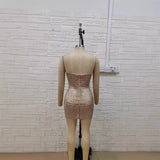 New Spice Girls Night Dress Net Red Bar Go Out Burned A Short Shoulder Busy