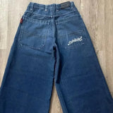 Baggy Jeans For Men Retro Embroidery Hip-Hop Goth Street Clothing 211-0-Outfit