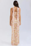 Corset Top With Long Scarves And Body-con Midi Skirt Set-Outfit