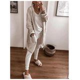 Women Two Piece Sets Tracksuit Hooded Long Sleeve Homewear Suit Autumn Winter Sport Pants Set Pajama Set Women Pajama