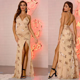 club Party Sequin maxi Dress women summer dress elegant bodycon vintage woman Long dresses clothes vestidos