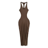 Zingj Trendy Women's Dress Hot Girls Sexy Slim, Bare-Back Dress, Holiday Style, Waist Girdle, Pericardium And Hip