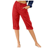 And Linen Fashion Loose High Waist