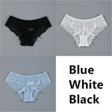 Sexy Women Lace Panties Underwear Seamless Transparent Panties Thongs Low Waist Hollow Briefs Solid Female Panty