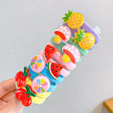 New Girls Cute Cartoon Nylon Elastic Hair Bands Children Ponytail Holder Rubber Bands Scrunchie Kids Hair