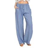 Blended Women's Plus Size Loose Cotton Linen Casual