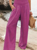 Casual Trousers Style Cotton Distressed For