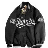 new letter stitching jacket coat men's hip-hop trend fried street fashion brand baseball uniform couple casual loose