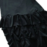 Tube Ruffles Fringe Midi Dress-Outfit