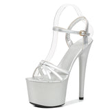 Zingj Leather Sandals Special High Heels Heel Sexy Black Waterproof Platform Hate Day Superb High Slippers Female