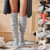 Zingj / Winter Knit Jacquard Stockings Over The Knee Socks Floor Socks Pile Pile Socks Female