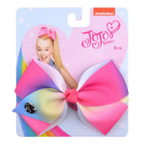 Bows Jojo Siwa Rainbow Printed Knot Ribbon Bow For Girls Handmade Boutique Hair Clip Children Hair