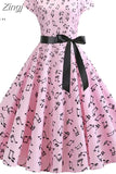 Women Summer Dress Vintage Floral Print Rockabilly Dress Robe Femme Sundress Vestidos Polka Dot Party