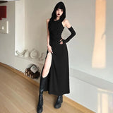Summer New Women's Solid Color Sexy High-Waisted Hip Hooded Dress